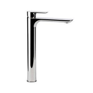 Remer Rubinetterie Infinity I11L Waschtischmischer, Einhebel, Keramikkartusche, Luftsprudler, Premium-Finish, modernes Design, Messing verchromt