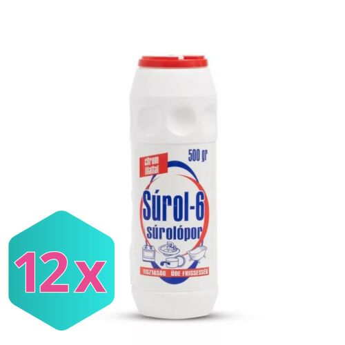Súrol-6 Súrolópor - 500g, Citrom illatú, 12 darabos karton 139135964