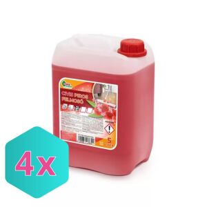 Civis Piros Padlófelmosó - 4 x 5L - Virágillatú 139135970 - Általános tisztítószer