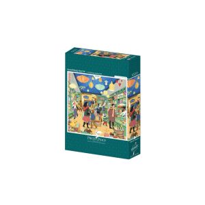 Pieces & Peace - Shopping Festif 1000 db-os Puzzle - Karácsonyi Vásár 139137034 - Puzzle & Kirakó