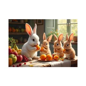 Alipson - A Nyuszik Lakomája 1000 db-os Puzzle 139137142 - Puzzle & Kirakó