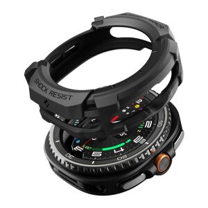 SPIGEN RUGGED ARMOR műanyag óra keret (ütésállóság) FEKETE Samsung Galaxy Watch 8 Classic eSIM 46mm (SM-L505), Galaxy Watch 8 Classic 46mm (SM-L500) 139138833 - Spigen