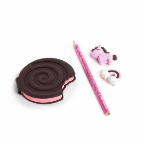 Kidea Illatos Málna Napló szett - Radírral és Ceruzával 139139322 - Írószer szett