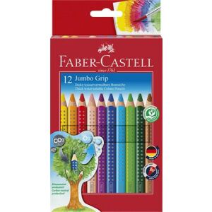 FABER-CASTELL Jumbo Grip Háromszögletű Színes Ceruza Készlet - 12 szín 139151299 - Színes ceruza