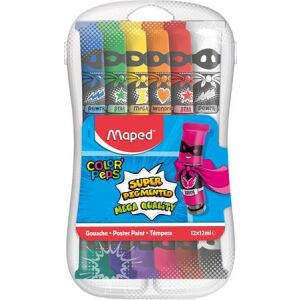 MAPED Color'Peps Tempera Készlet - 12 db, Műanyag dobozban 139153211 - Tempera