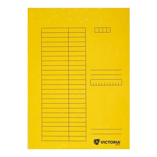VICTORIA OFFICE A4 Karton Pólyás Dosszié - Sárga 139158019
