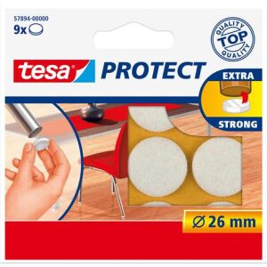 TESA Protect® Filckorong - 26 mm, Karcolásgátló, Fehér 139158250 - Padlóvédő bútorláb alátét