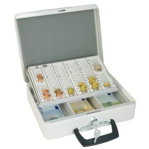 WEDO Pénzkazetta - 31,5x24,5x9,5 cm, Biztonsági Zár, Fehér 139158621 - Pénzkazetta