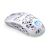 Angesicht der kabellosen Endorfy LIV Onyx White Gaming-Maus mit ARGB