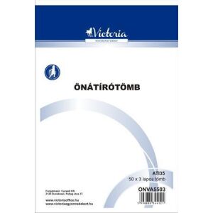 Victoria Paper Önátíró Tömb - A5, 50x3 lap 139159478 - Önátírótömb