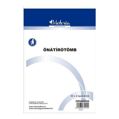VICTORIA PAPER Önátíró Tömb - A5, 50x2 Lap 139159499