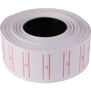 Motex Árazószalag - 21x12 mm, Piros Csíkos 139161319 - Árazószalag