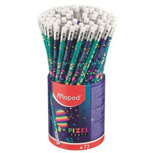 MAPED Pixel Party HB Grafitceruza - 72 db, Radírral, Háromszögletű 139162496 - Grafitceruza