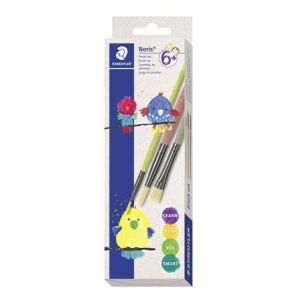 STAEDTLER Noris Ecsetkészlet - 3 db-os, Iskolai és Hobby Festéshez 139166701 - Iskolai ecset