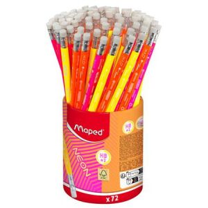 MAPED Black'Peps Neon Grafitceruza Készlet - 72 db, HB, Radírral 139166761 - Grafitceruza