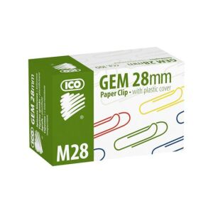ICO Gemkapocs - 28 mm, Színes, Műanyag bevonatú 139182192 - Gemkapocs