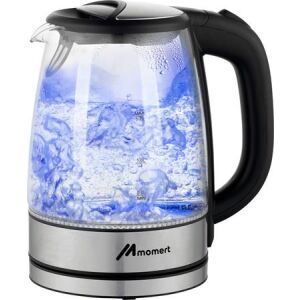 MOMERT Üveg Vízforraló - 1.7L, Automatikus Kikapcsolás 139182434 - Vízforraló, Kenyérpirító, Szendvicssütő és Asztali grillsütő