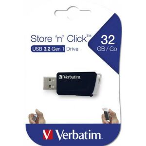 Verbatim Store 'n' Click 32GB USB 3.2 Pendrive - Fekete, Kattintható 139182467 - Pendrive