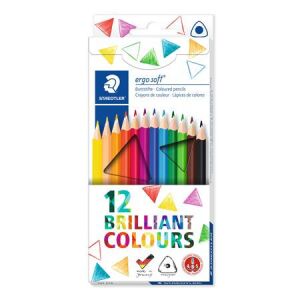 STAEDTLER Ergo Soft 157 Színes Ceruza Készlet - 12 db, Háromszögletű 139178609 - Színes ceruza