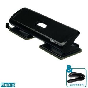 RAPID FC20/4 Négylyukú Lyukasztó - 20 lap, Fekete 139182530 - Irodaszer & Írószer