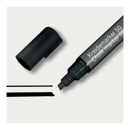 SIGEL Folyékony Kréta Marker - Vágott hegy, 1-5mm, Fekete 139182735