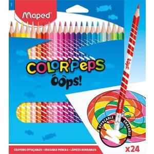 MAPED Color'Peps Oops Radírozható Színes Ceruza Készlet - 24 db 139184904 - Színes ceruza