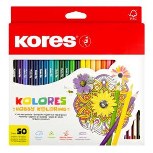 KORES Triangular Színes Ceruza Készlet - 50 db 139185661 - Írószer