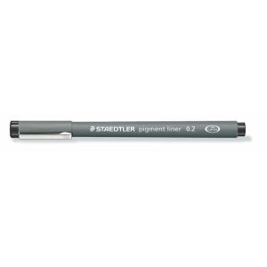 STAEDTLER Pigment Liner 308 - 0.2 mm, Fekete tűfilc 139188460 - Írószer