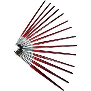 PULSE Kerek Ecset - No. 8, Póniszőr, Fa nyél 139190664 - Iskolai ecset