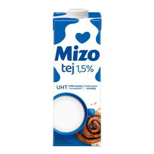 MIZO Tartós Tej 1,5% - 1 liter, Visszazárható 139190985 - Organikus/Teljes tej