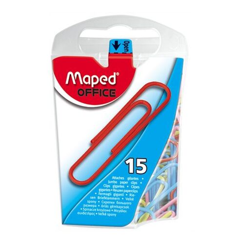 MAPED Színes Gemkapocs - 50 mm, 15 db 139190504