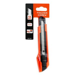 FISCHER DAREX Univerzális Kés - 18 mm, Visszahúzható Penge, Narancssárga 139190554 - Tapétavágó