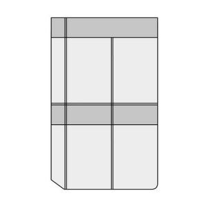 Saturnus Kalendárium Betét Névjegytartóval - "L" (146x210mm) 139190331 - Irodai kiegészítő