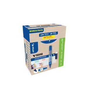 PILOT V-Board Master Kék Táblamarker szett - 2,3 mm, Kúpos, 10 db + 10 betét 139937952 - Marker