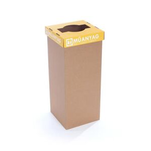 RECOBIN Office Szelektív Hulladékgyűjtő - 50L, Sárga (Műanyag) 139194537 - Hulladéktároló