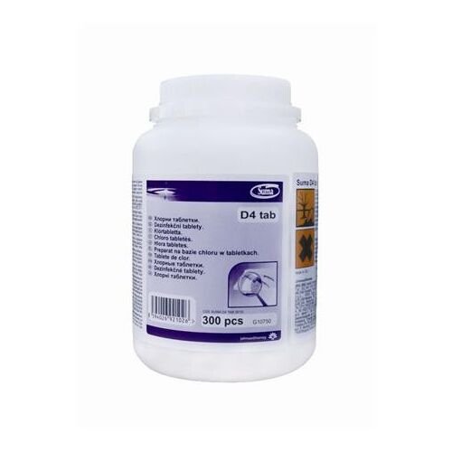 SUMA D4 Klórtabletta - 300 db, Széles Spektrumú Fertőtlenítőszer 139194538