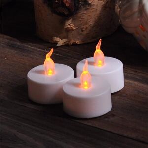 10 db LED Mécses Szett - Sárga Fény, Valósághű Lánghatás, Elemmel 139192777 - Mécses