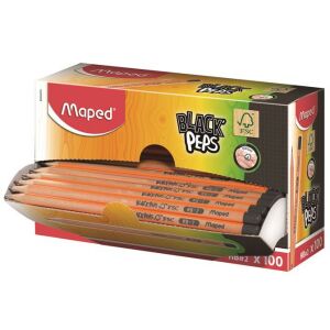 MAPED Black Peps HB Grafitceruza - Háromszögletű, 100 db 139937460 - Grafitceruza