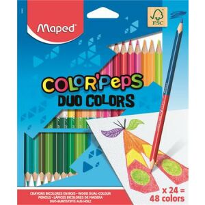 MAPED Color'Peps Duo Színes Ceruza Készlet - 48 Szín, Háromszögletű 139193819 - Színes ceruza