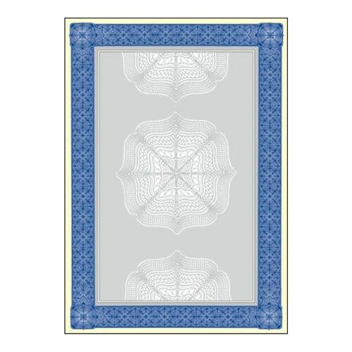 SIGEL Oklevél Papír - A4, 185g, Kék, Előnyomott