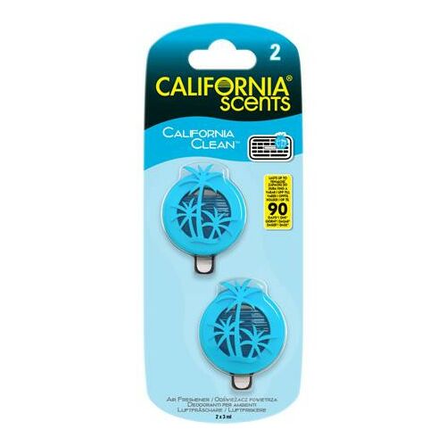 California Scents California Clean Mini Autóillatosító Diffúzer - 2x3ml 139197590