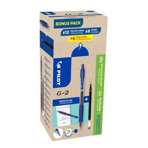PILOT G-2 Bonus Pack Zselés Toll szett - 12 db, Kék 139198299 - Toll & Ceruza