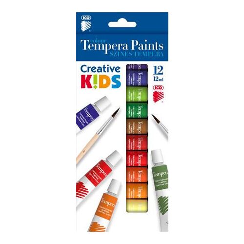 ICO Creative Kids Tempera Készlet - 12 db, Élénk Színek 139200883