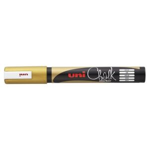 UNI PWE-5M Arany Krétamarker - 1.8-2.5mm, Vízbázisú 139202303 - Marker