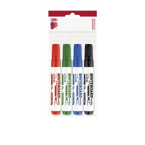 ICO Plan 12 XXL Tábla/Flipchart Marker Készlet - 4 szín, 1-4mm
