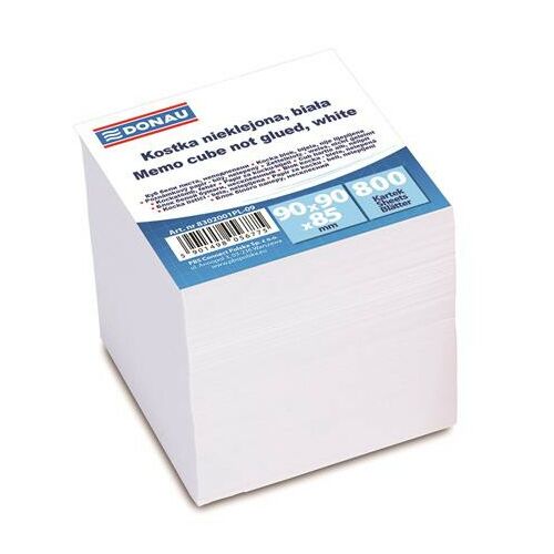 DONAU Jegyzettömb Utántöltő - 90x90x85 mm - 800 lap 139200768