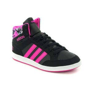 Adidas Neo Hoops Mid K Száras Cipő #fekete-pink 30432207