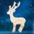 White LED reindeer Christmas decoration, 50 lights, 36.5 x 63 cm, outdoor use