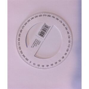 360°-os Papír Szögmérő - Teljes Kör, Könnyű 139207002 - Iskolai szögmérő