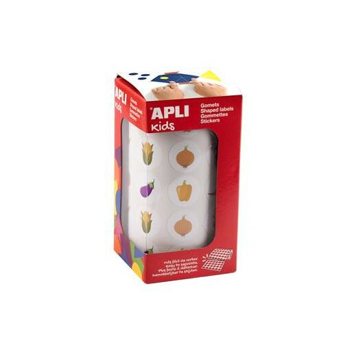 APLI Kids Zöldség Matricák - 20mm, 900 db